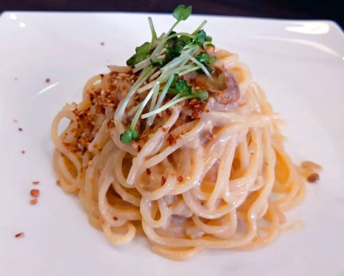 ウニのクリームパスタ