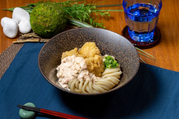 鶏天タルタルぶっかけうどん