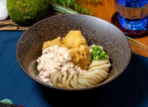 鶏天タルタルぶっかけうどん