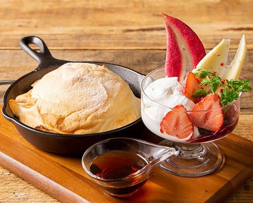 名物スフレパンケーキ