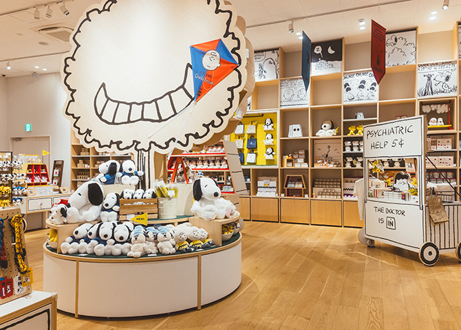 SNOOPY MUSEUM TOKYOの展示空間