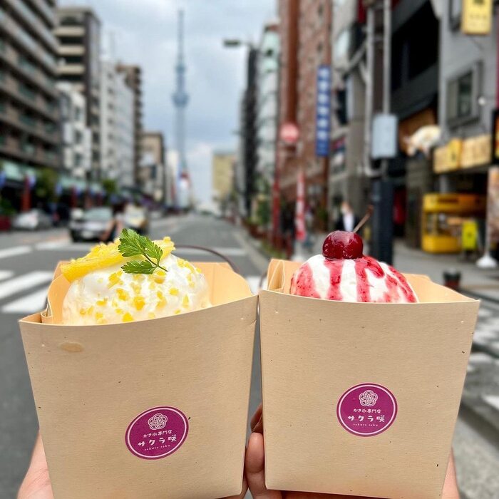 サクラ咲｜浅草・雷門のかき氷専門店