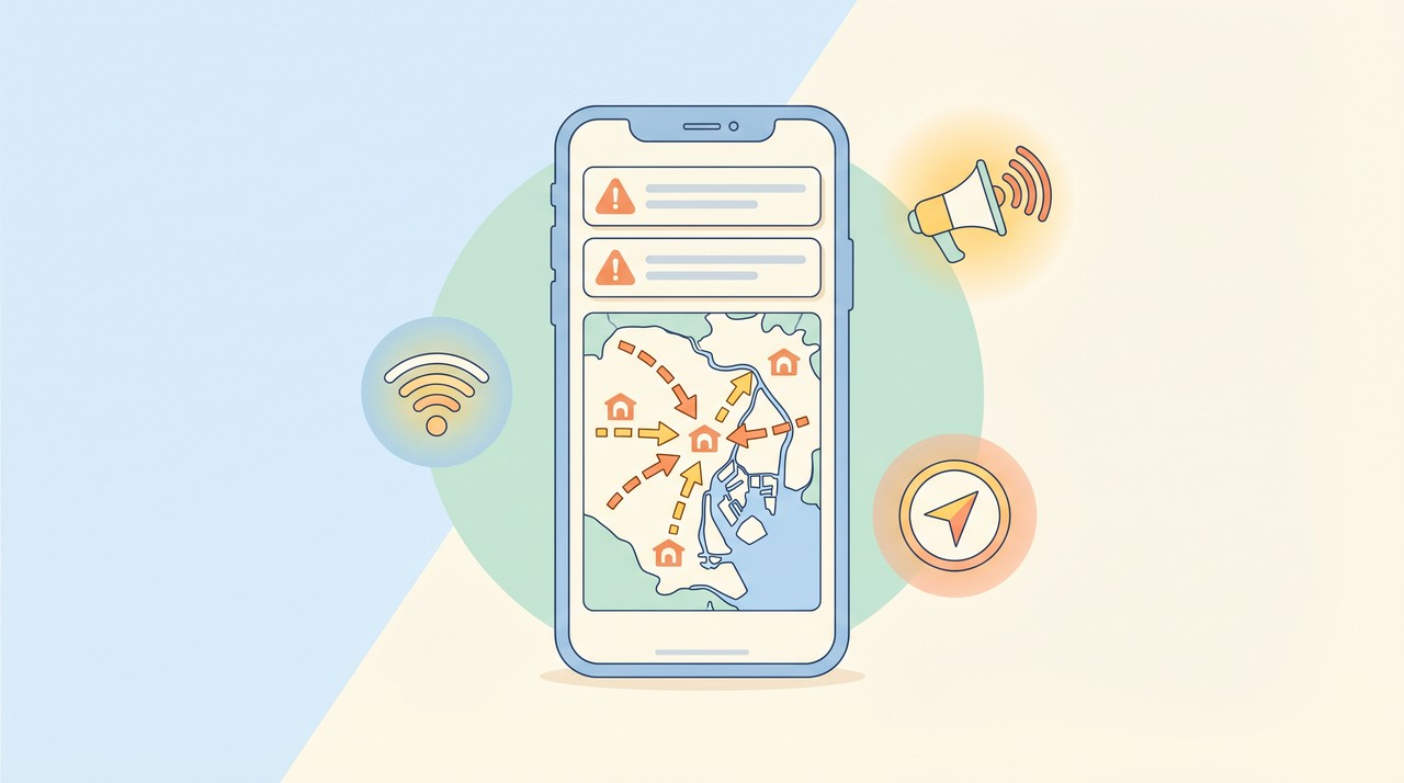 防災アプリと情報収集